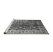 Sideview of Machine Washable Oriental Gray Industrial Rug, wshurb840gry