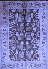 Oriental Blue Industrial Rug, urb840blu