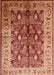 Mid-Century Modern Brown Sand Brown Oriental Rug, urb840