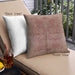 Front View of Mid-Century Modern Urban Square Chestnut Red Throw Pillow, 18 inch by 18 inch, pwurb841