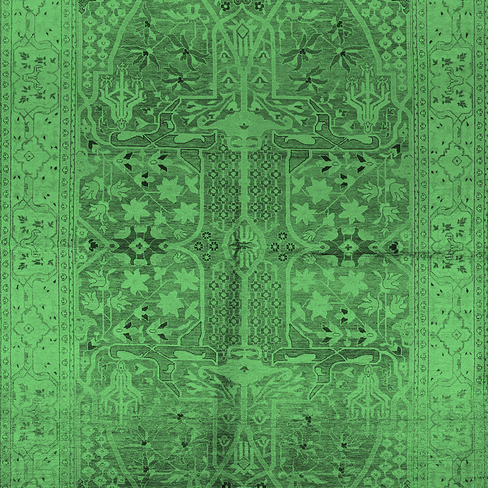 Oriental Emerald Green Industrial Rug, urb841emgrn