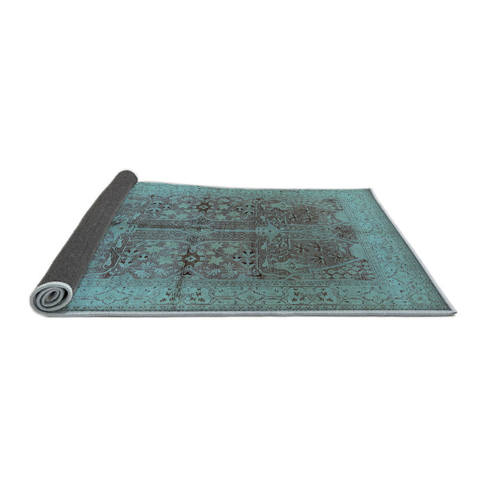 Sideview of Oriental Light Blue Industrial Rug, urb841lblu