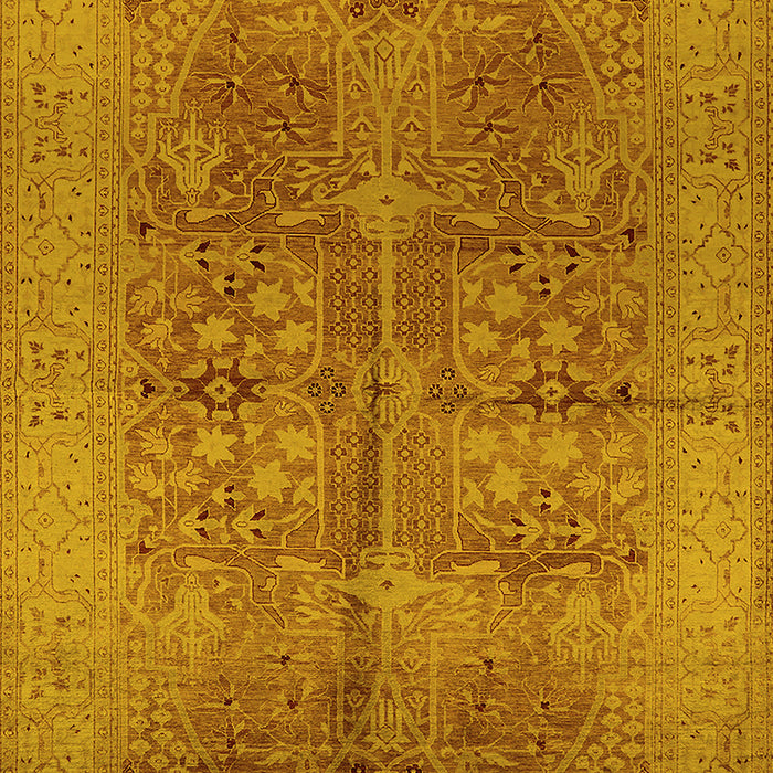 Oriental Yellow Industrial Rug, urb841yw