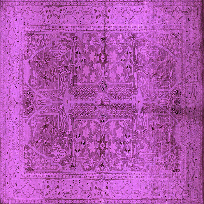 Square Oriental Purple Industrial Rug, urb841pur