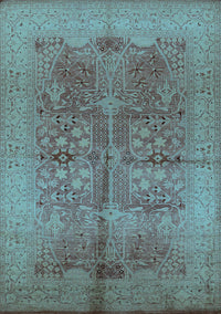 Oriental Light Blue Industrial Rug, urb841lblu