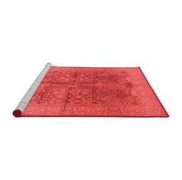 Industrial Red Washable Rugs