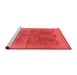 Industrial Red Washable Rugs