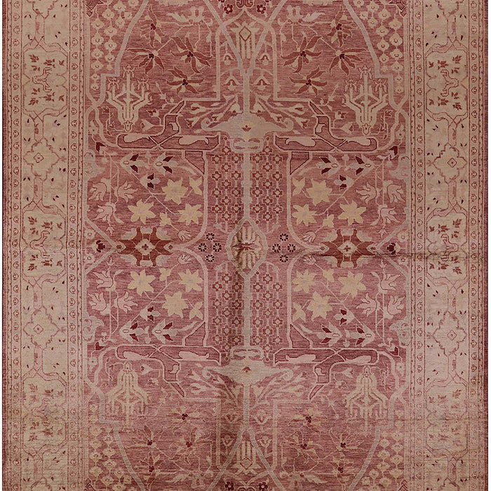 Mid-Century Modern Chestnut Red Oriental Rug, urb841