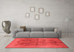 Industrial Red Washable Rugs