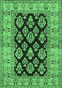 Oriental Emerald Green Industrial Rug, urb842emgrn