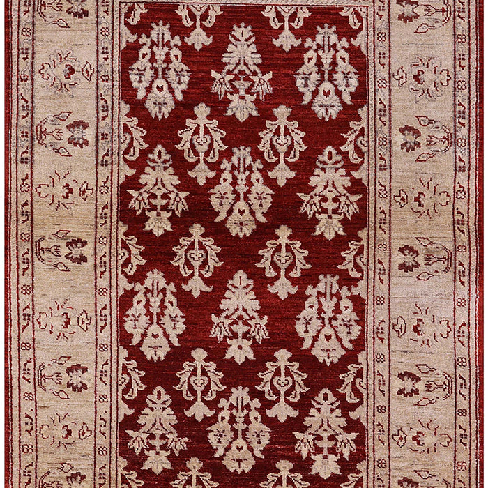 Mid-Century Modern Fire Brick Red Oriental Rug, urb842