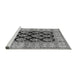 Sideview of Machine Washable Oriental Gray Industrial Rug, wshurb842gry