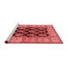 Industrial Red Washable Rugs