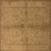 Square Oriental Brown Industrial Rug, urb843brn