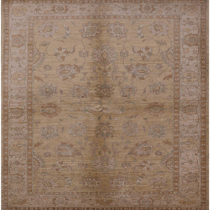 Square Machine Washable Industrial Modern Dark Gold Brown Rug, wshurb843