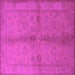 Square Oriental Pink Industrial Rug, urb843pnk