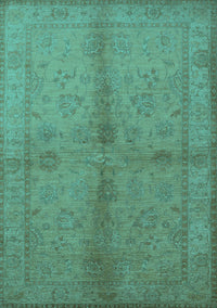 Oriental Turquoise Industrial Rug, urb843turq