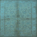 Square Oriental Light Blue Industrial Rug, urb843lblu