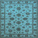 Square Oriental Light Blue Industrial Rug, urb844lblu