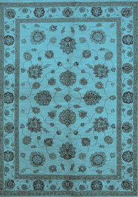 Oriental Light Blue Industrial Rug, urb844lblu