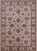 Machine Washable Industrial Modern Khaki Rose Pink Rug, wshurb844