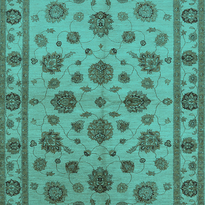 Oriental Turquoise Industrial Rug, urb844turq