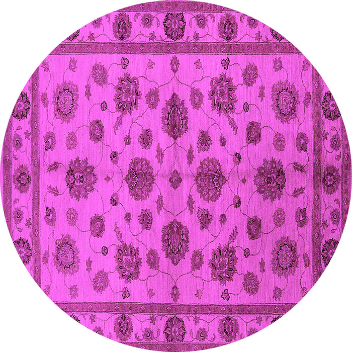 Round Oriental Pink Industrial Rug, urb844pnk