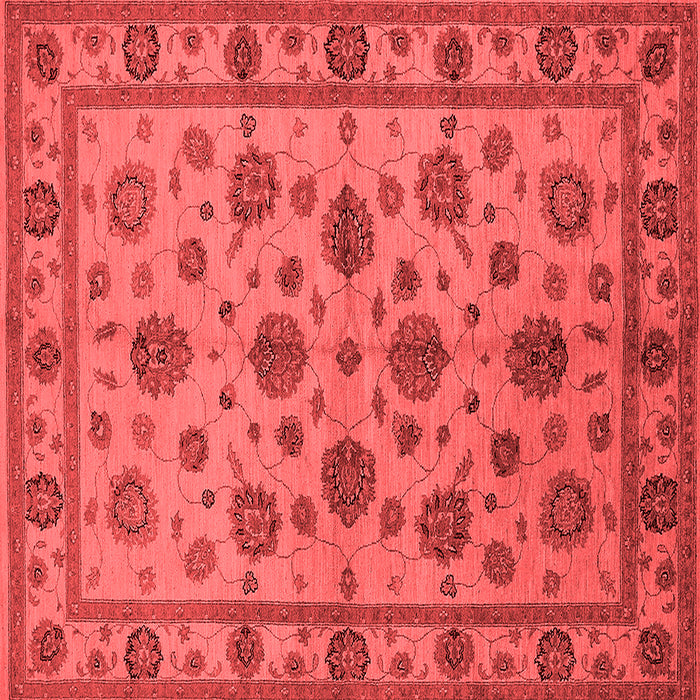 Machine Washable Oriental Red Industrial Rug, wshurb844red