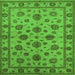 Square Oriental Green Industrial Rug, urb844grn