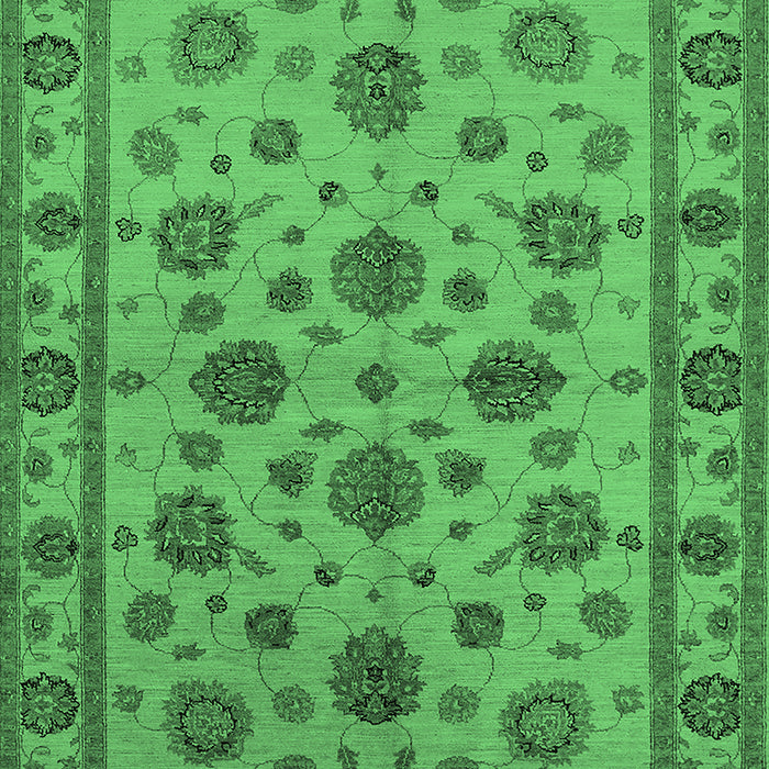 Oriental Emerald Green Industrial Rug, urb844emgrn