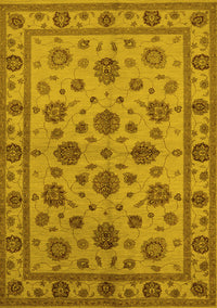 Oriental Yellow Industrial Rug, urb844yw