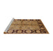 Sideview of Machine Washable Industrial Modern Brown Sand Brown Rug, wshurb845