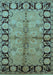 Oriental Light Blue Industrial Rug, urb845lblu