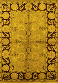 Oriental Yellow Industrial Rug, urb845yw