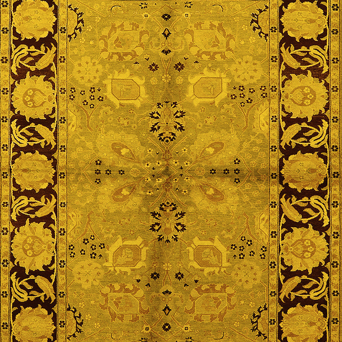 Oriental Yellow Industrial Rug, urb845yw