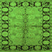 Square Oriental Green Industrial Rug, urb845grn