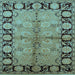 Square Oriental Light Blue Industrial Rug, urb845lblu