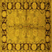 Square Oriental Yellow Industrial Rug, urb845yw