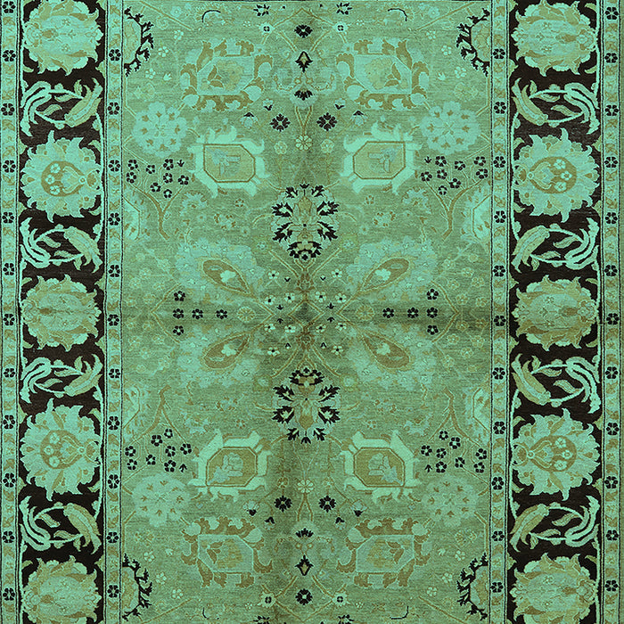 Oriental Turquoise Industrial Rug, urb845turq