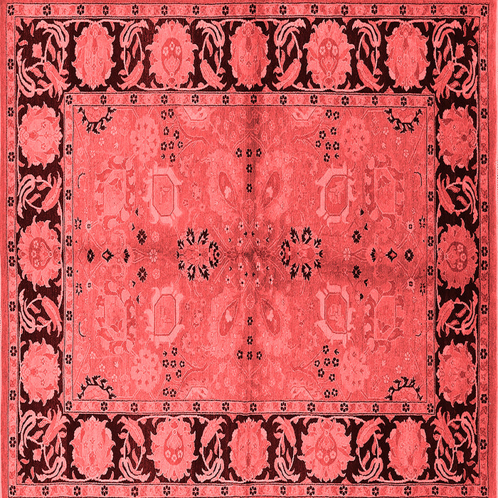 Machine Washable Oriental Red Industrial Rug, wshurb845red