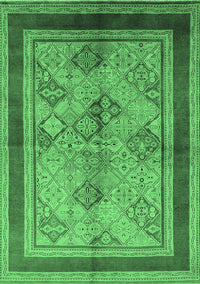 Oriental Emerald Green Industrial Rug, urb846emgrn