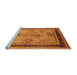 Sideview of Machine Washable Oriental Orange Industrial Area Rugs, wshurb846org