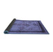 Sideview of Oriental Blue Industrial Rug, urb846blu