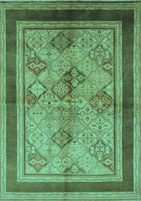 Oriental Turquoise Industrial Rug, urb846turq