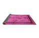 Sideview of Oriental Pink Industrial Rug, urb846pnk