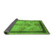 Sideview of Oriental Green Industrial Rug, urb846grn