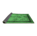 Sideview of Oriental Emerald Green Industrial Rug, urb846emgrn