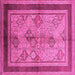 Square Oriental Pink Industrial Rug, urb846pnk