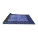 Sideview of Oriental Blue Industrial Rug, urb847blu