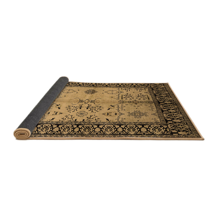 Sideview of Oriental Brown Industrial Rug, urb847brn